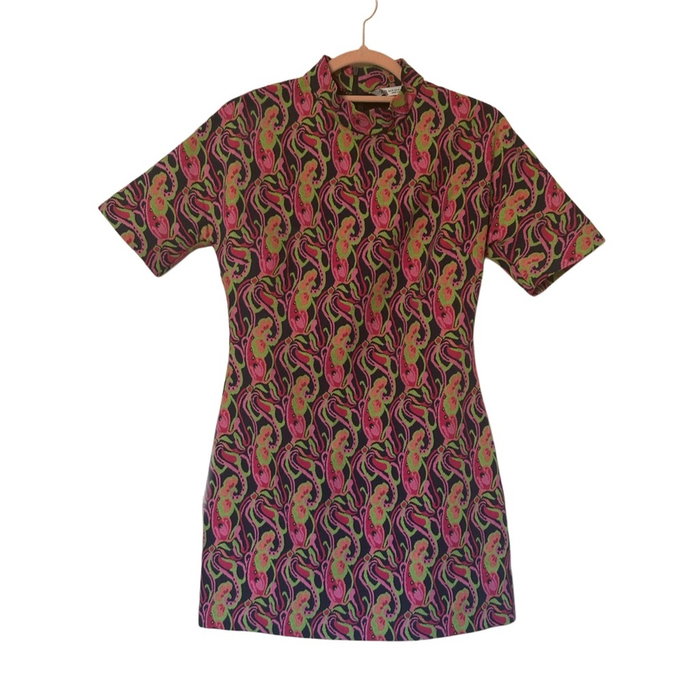 Zara Paisley in Pink Mini Dress